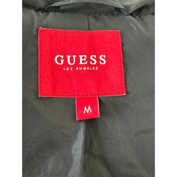 Guess Faux Fur Colorblock Bomber Jacket – Women’s Medium - Picture 3 of 5